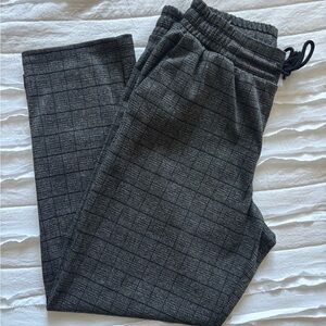 a new day women Black Checkered Joggers